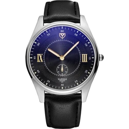 2020 New YAZOLE Top Brand Watch Mens Sports Mens Watches Leather Waterproof Sport Quartz Watch Gifts For Men Relogio Masculino