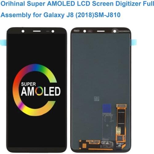 LCD Screen and Digitizer Full Assembly for Samsung Galaxy J8 SM-J810 Free Tools