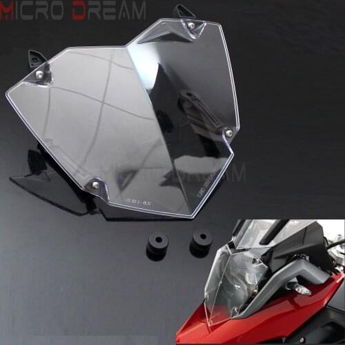 Transparent Motorcycle Headlight Protective Guard Plastic Front Headlamp Lens Cover For BMW R1200GS WC ADV Adventure 2013-Up