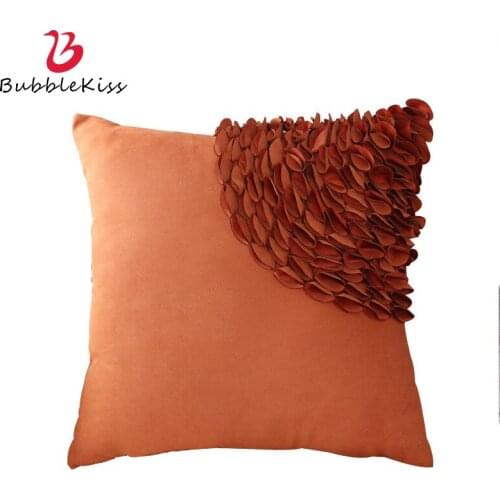 Bubble Kiss Handmade Flower Design Cushion Cover Nordic Home Living Room Decoration Pillowcase Office Chair Throw Pillows Cover