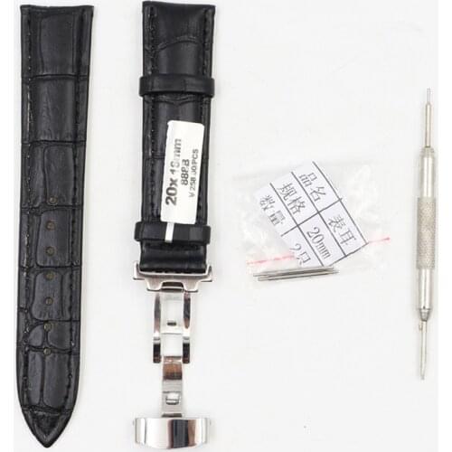 12 16 18 20 mm 22mm 24mm calfskin strap for MAURICE LACROIX Eliros watchband cow genuine leather watch band with folding buckle