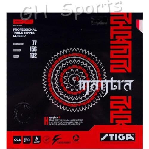 STIGA MANTRA M / H Table Tennis Rubber (Made in Japan) Pips-in Ping Pong Rubber With Sponge