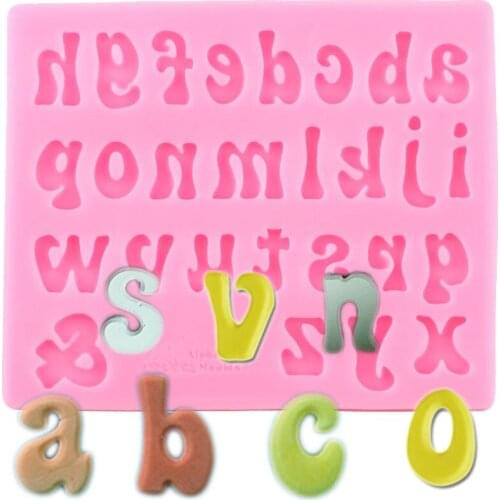 Letter Number Silicone Mold Party Candy Clay Fondant Molds Cake Decorating Tools Cupcake Topper Chocolate Gumpaste Moulds