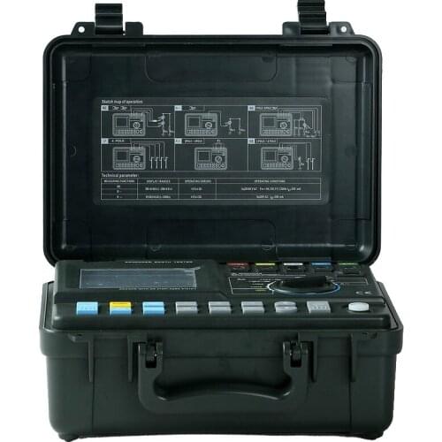 MS2307 Advanced digital earth resistance tester with dual clamps, 9999 counts digital earth clamp tester MS2307
