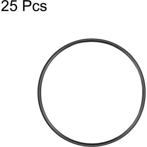 Uxcell O-Rings Nitrile Rubber 38mm Inner Diameter 41mm OD 1.5mm Width Round Seal Gasket 25 Pcs