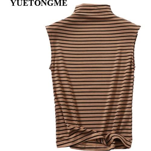 Plus size Half high collar sleeveless Thin T-shirt women summer modal vest fashion sexy slim female tank top T068