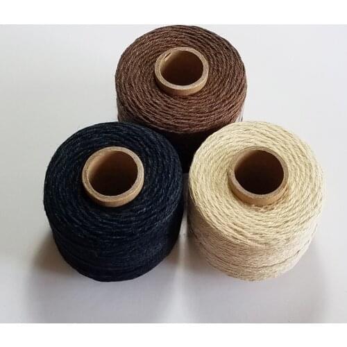 High Tenacity 100% Linen rope 100m/roll 3-Ply yarn Twine thread cord for party gift Packing wedding accessory handmade DIY