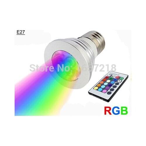 3W 4W 5W lamp led e27 dimmable spot bulb RGB colores bombillas lamparas ampolletas led luces focos iluminacion110V 220V 1PCS/Lot