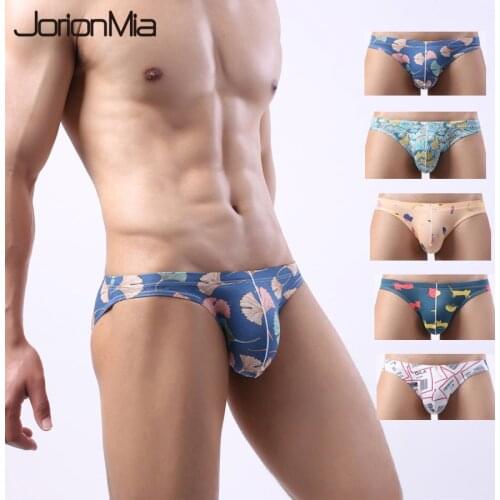 4pcs/Lot Men Sexy Underwear Male Printed Panties Mens Brief Cotton Underpant Boy Bikini Briefs Sexy Underwear 1910