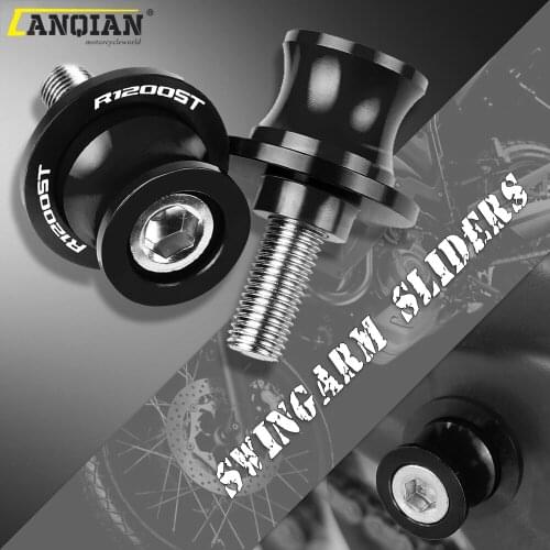 8MM Motorcycle Accessories Aluminum Swingarm Spools Slider Stand Screws For BMW R1200ST R1200 ST R 1200 ST 2005 2006 2007 2008