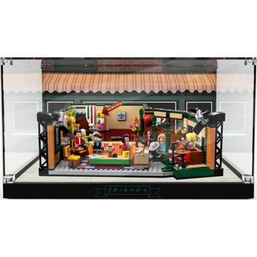 Acrylic Display Box for lego Central Perk Showcase Friends Cafe 21319 Dustproof Clear Display Case (Lego Set not Included