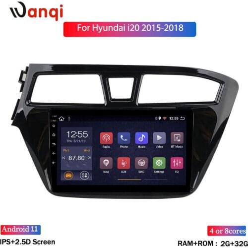 2G RAM 32G ROM Android 8.1Car Radio Multimedia Player For 2015- 2018 HYUNDAI I20 LHD9 inch Touchscreen GPS Navigation Head Unit