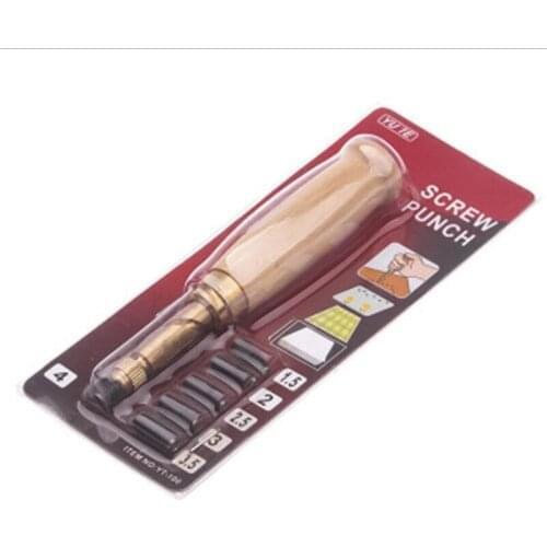 10PCS/lot Wholesale Automatic Belts Punch Replaceable Mute Rotary Punching Punchers Leather Punch Watch Craft Tool Hole Punch Sc