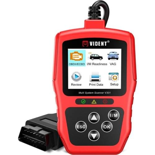 Vident V301 Auto Diagnostic Tool OBD2 Full SAS EPB DPF Oil Battery Reset Services for V-A-G V-W /Audi /Skoda /Seat Scanner