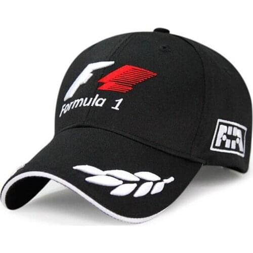 Outdoor Sports F1 Racing Mens Baseball Cap Fashion Letter Print Embroidery Baseball Caps Long Visor Brim Shade Snapback Sun Hat