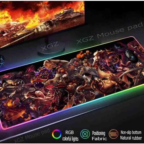 Mairuigee Anime Characters Gather Large RGB Mouse Pad Precision Black Lock Edge Computer Desk Mat Rubber Stripe Non-slip Xxl