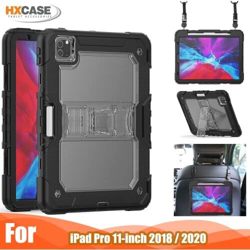 Soft silicone tablet case for ipad pro 11 2020 case shockproof cover with detachable shoulder strap for ipad pro 11 case