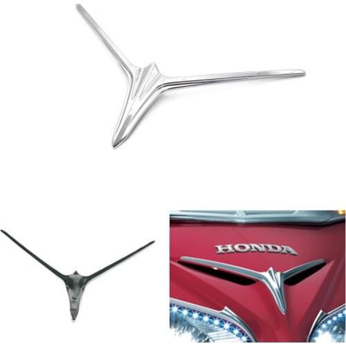 For 2012-2015 Honda Goldwing GL1800 Chrome Motorcycle ABS Plastic Fairing Scoop Eyebrow Accent Upper