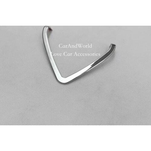 For RENAULT Koleos 2017 2018 Warning Alert Light lamp cover Panel Frame Trim ABS Chrome Sticker Car Accessories