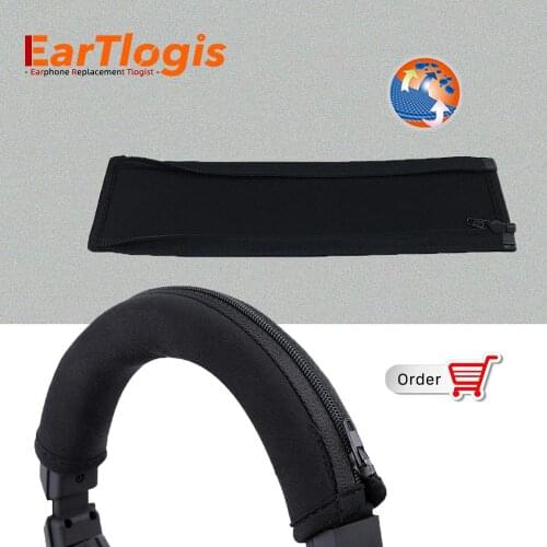 EarTlogis Replacement Bumper for Audio-Technica ATH-PG1 ATH PG 1 Headset Parts Sleeve Cover Headband Cups pillow