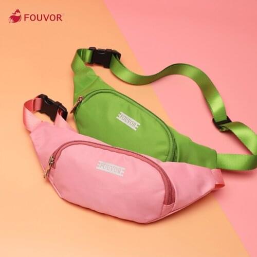 Fouvor 2021 Waist bag female sports small backpack cute girl chest bag mobile phone bag female outdoor messenger bag 2957-06