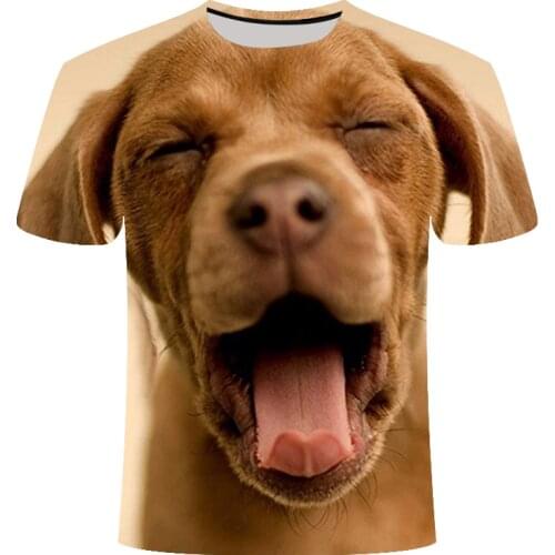 2021 New 3D Animal dog /monkey Print Cool Funny T-Shirt Summer Tops T Shirt Men Tshirt Short Sleeve Fashion male s-6xl