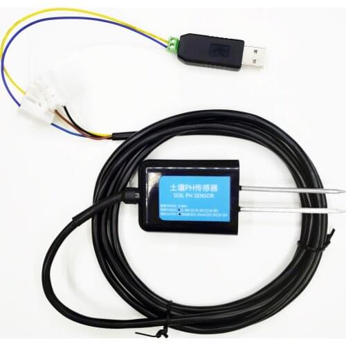 Online monitoring RS485 4-20mA 0-5V output digital signal LORA LORAWAN 4G agriculture probe soil PH sensor