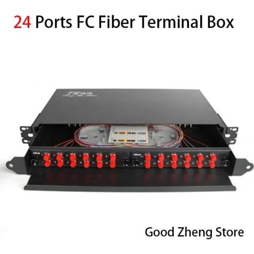 24 Ports Fiber Optic Box FC Fiber Optic Termination Box Fiber Optic Distribution