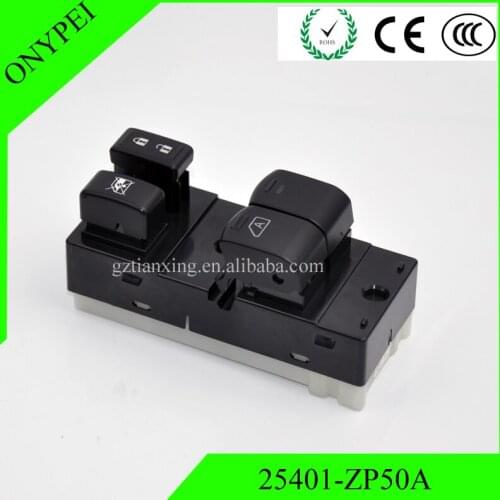 25401-ZP50A Window Master Control Switch For Nissan Frontier 2007-2017 2.5L 4.0L 25401 ZP50A 25401ZP50A