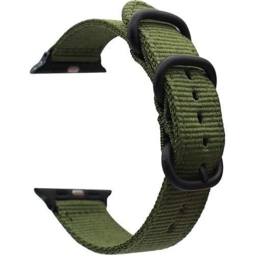 Nylon Strap Applicable To Apple Watch Series 1/2/3/4/5 Nylon Watch Strap Apple Accessories Watch Band 38mm 40mm 42mm 44mm