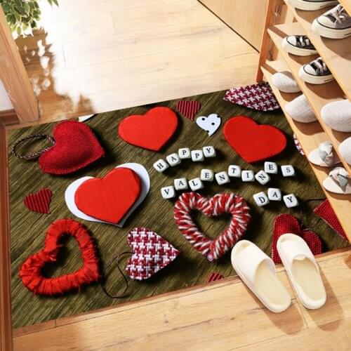 Romantic Cute Door Mat Floor Toliet Mat Soft Bedroom Bedside Rugs Soft Rugs and Carpets for Home Living Room Rable