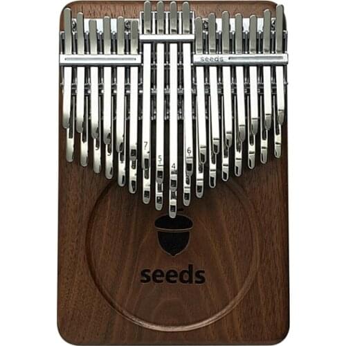 Seeds Kalimba 34 Keys 20 key Pisces Xylophone Thumb piano Acacia Black walnut Beginner Musical instrument Keyboard Double-layer