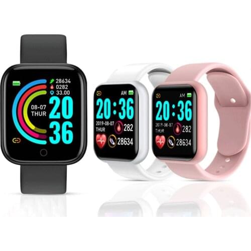 Y68 Smart Watch Women Men Sport Bluetooth Smart Band Heart Rate Monitor Blood Pressure Fitness Tracker Bracelet for Android IOS