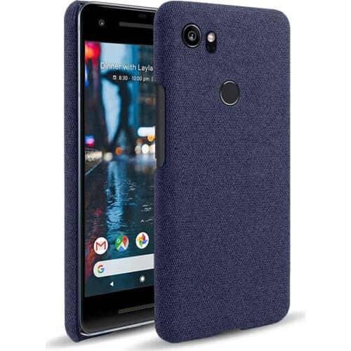 Slim Cloth Texture Fitted Cover for Google Pixel 2XL Fabric Antiskid Anti-fall Capa For Google Pixel 2XL Case 2 XL Pixel2XL 6.0"