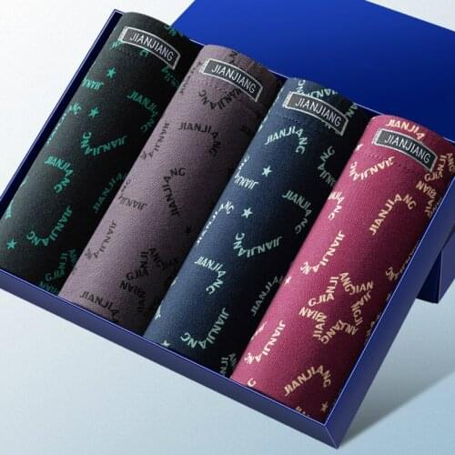 3/4pcs Fashion 2020 Mens Underwear Boxers Breathable Boxer Hombre Printed Underpants Comfortable Brand Shorts Herenonderbroek