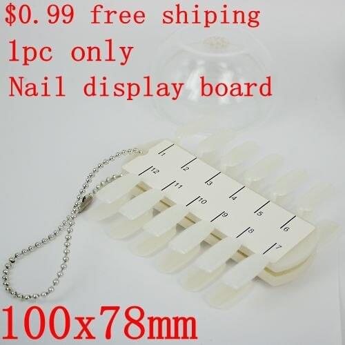 High Quality 100x78mm 1pcs Nail Display Board Plastic Practice Board DIY Tool Manicure Set Nails Art Tools