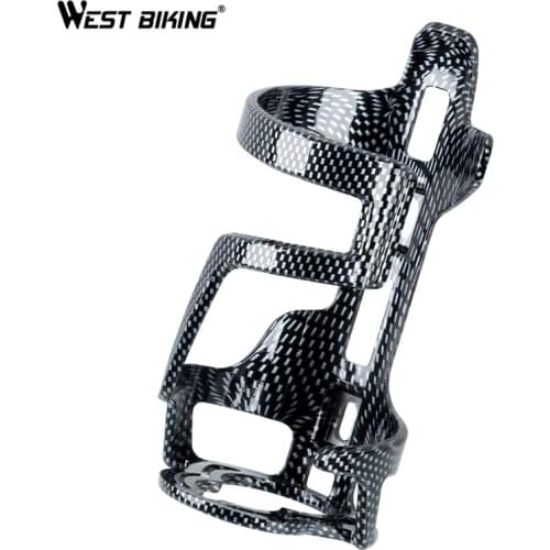 WEST BIKING ABS+Carbon Fiber Bicycle Water Bottle Cage Ultralight Bottle Holder MTB Road Bike Outdoor Sports Cycling Bottle Cage