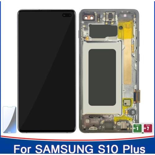 NEW ORIGINAL SUPER AMOLED S10 LCD For SAMSUNG Galaxy S10 Plus LCD Screen Display Replacement for G973 G973F G975 G975F G975F/DS