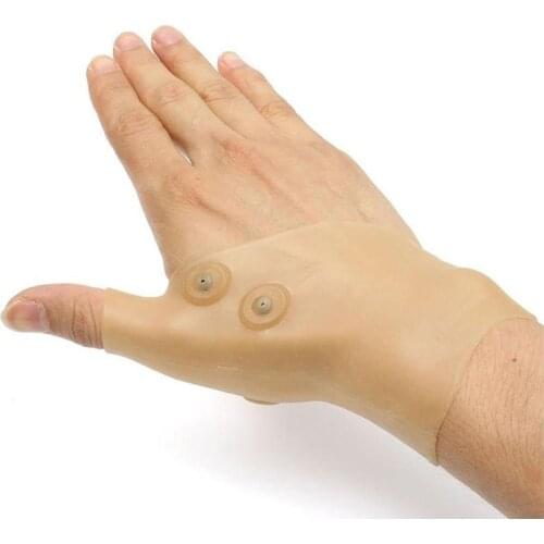 1Pcs Silicone Wrist Support Brace Magnetic Therapy Wrist Hand Thumb Gloves for Typing Yoga Hand Arthritis Pressure Pain Relief
