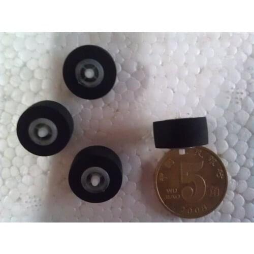 5pcs 13.5x6x1.5mm Car Retractor Press Belt Pulley Deck Audio Pressure Recorder Cassette Deck Pinch Roller Tape Card Seat Stereo