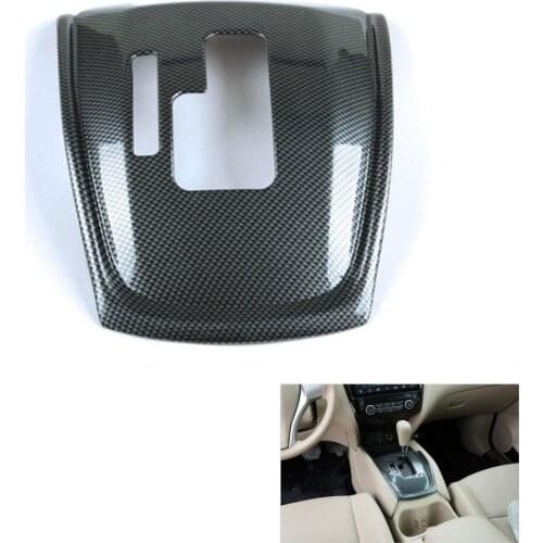 BBQ@FUKA Carbon Fiber Style Car Shift Gear Box Panel Cover Trim Styling Sticker Fit For Nissan Rogue X-Trail 2014-2016