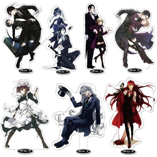 Anime Black Butler Acrylic Stand Figure Sebastian Desktop Standing Plate Decoration Model Toy Gifts