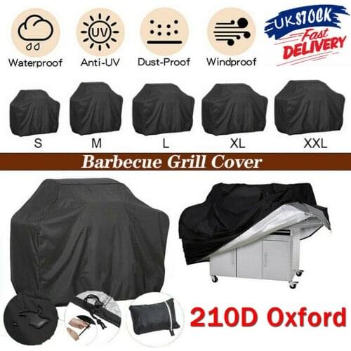 190T 210D BBQ Cover Outdoor Dust Waterproof Weber Heavy Duty Grill Cover Rain Protective Outdoor Bar