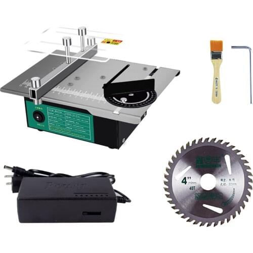 AC 100-240V Electric Table Saw Angle Adjustable Electric Chain Saw Household DIY Cutting Grinding Tool Woodworking Lathe Machine