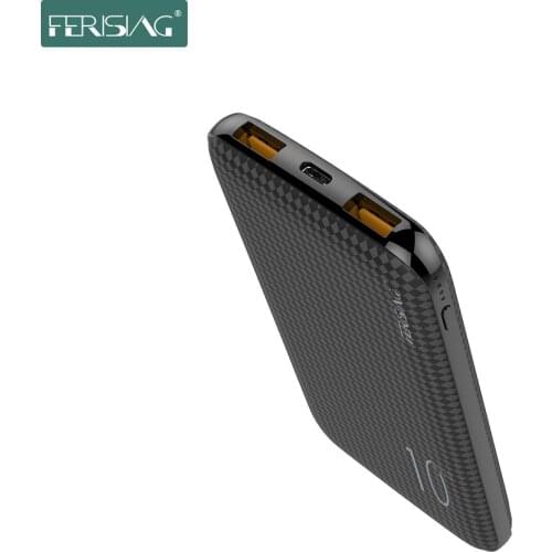 FERISING 10000mAh PD Power Bank Charger 18W For Xiaomi Mi 9 8 iPhone Type C USB Fast Charging QC3.0 Powerbank Portable Charger