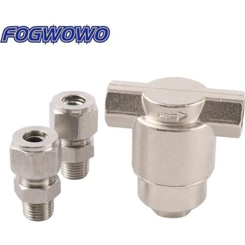 High Pressure Precision Filters Spray System Accessories With Pipe Straight Fitting 3/8" Tube to 1/4" Male Thread Gardening tool