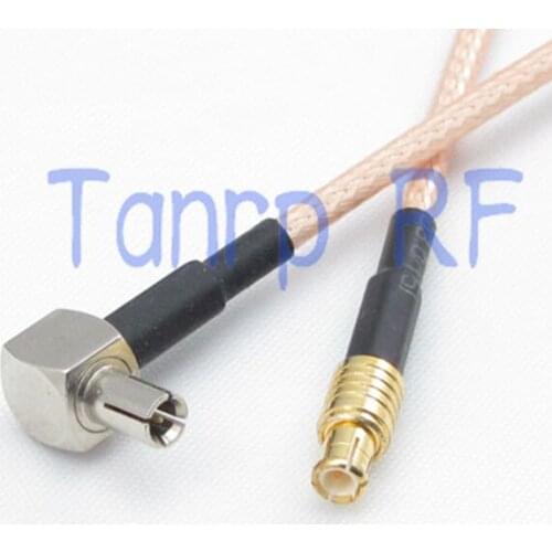 50CM Pigtail coaxial jumper cable RG316 extension cord 20in CRC9 male right angle to MCX male RF adapter connector