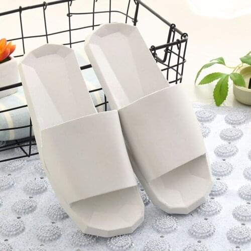 Summer Cool Holiday Vacation Slippers Lovers Antiskid Soft Slippers Men Women Home Solid Anti-Slippery Geometric Sandals