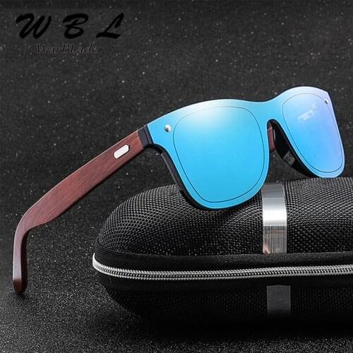 WarBLade Wood Glasses Black Walnut Woman Sunglasses Eyewear Accessories Male Sunglasses Rimless for Men glasses with box 2019