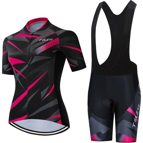 2021 New arrival women cycling jersey set Breathable summer road bike clothing Male pro bicycle clothes short suit mallot dress